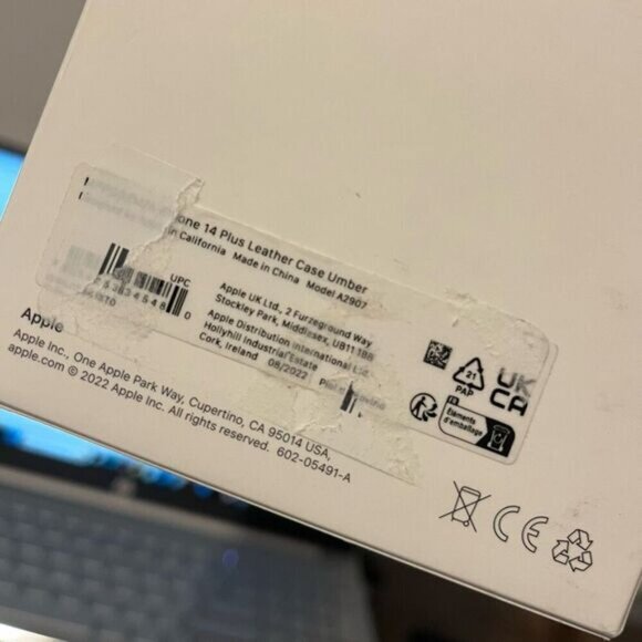 Apple iPhone 14 Plus Leather Case With MagSafe New Open Box Umber Brown - Picture 7 of 7